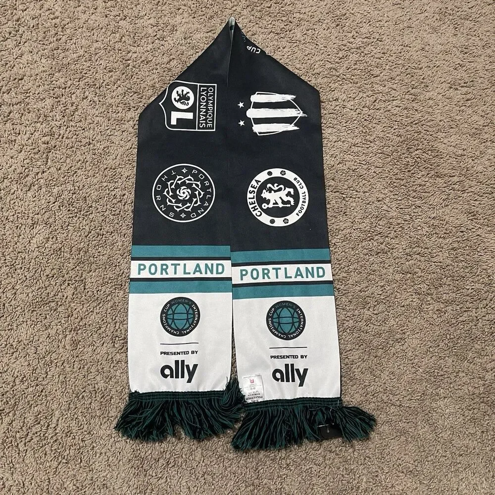Portland Thorns Scarf 2022 Women International Champions Cup Soccer Ruffneck NEW